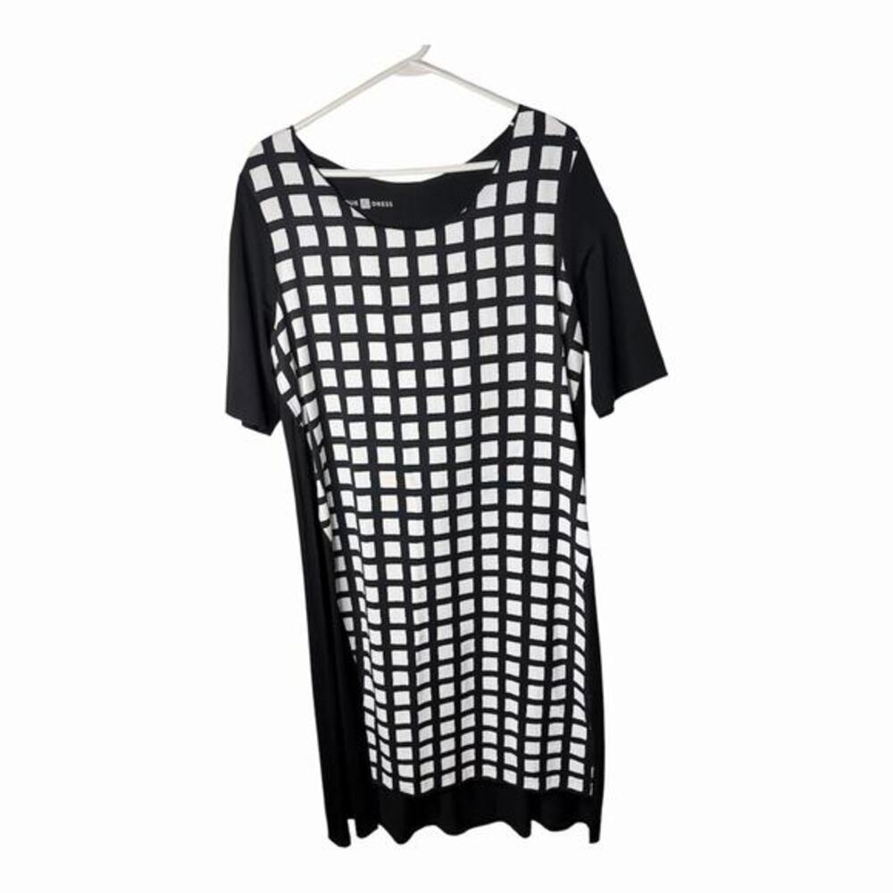 Your XD Dress black white check dress Size L